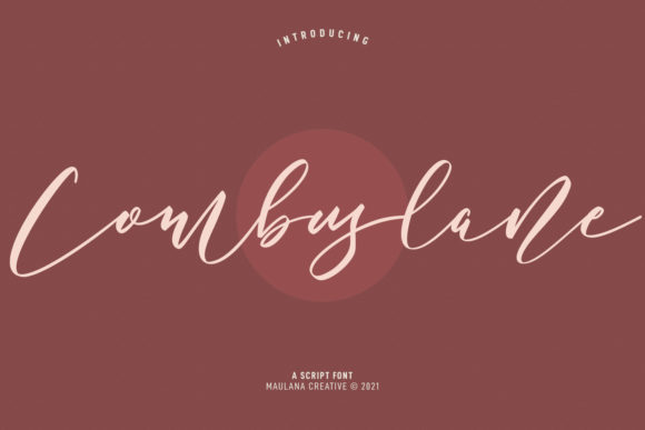 Combuslane Script: Elevate Your Designs with a Luxurious Handwritten Font