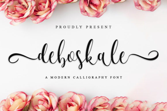 Deboskale Script: A Flowing Handwritten Font for Creative Projects