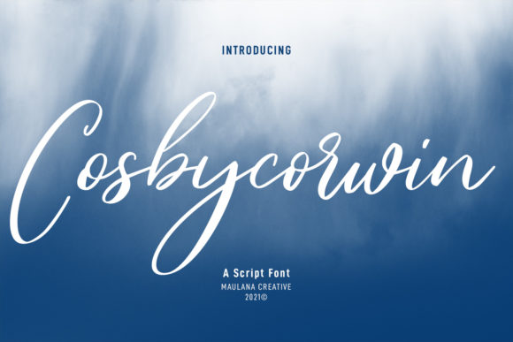 Exploring Cosbycorwin Script: A Handwritten Font for Modern Design