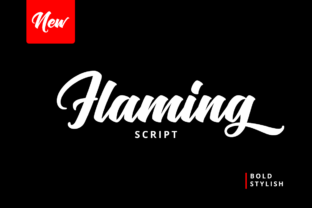 Flaming Script: A Bold, Stylish Handwritten Font for Creative Projects