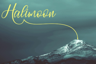Halimoon Script: A Beautiful and Romantic Font for Creative Design