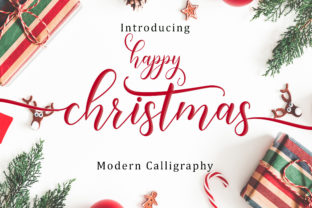 Happy Christmas Script: A Festive Font for Holiday Designs