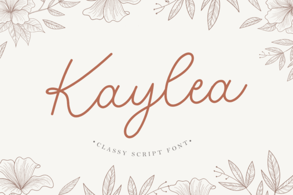 Kaylea Script: A Timeless Font for Classy Designs