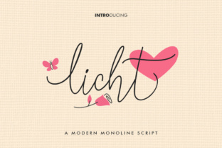 Licht Script: A Modern, Airy Script Font