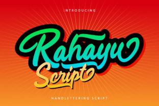 Rahayu Script: Bold and Dramatic Modern Hand-Lettering
