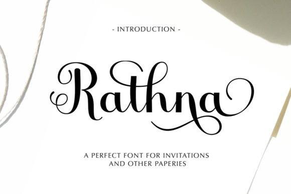 Rathna Script: A Luxurious Handwritten Font for Design Projects