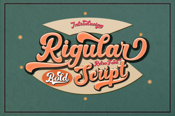 Rigular Script: A Bold Handwritten Font with Retro Charm