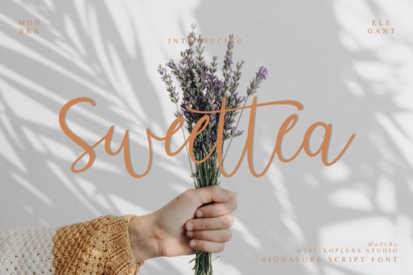 Sweettea Script: A Modern Calligraphy Font for Creative Projects