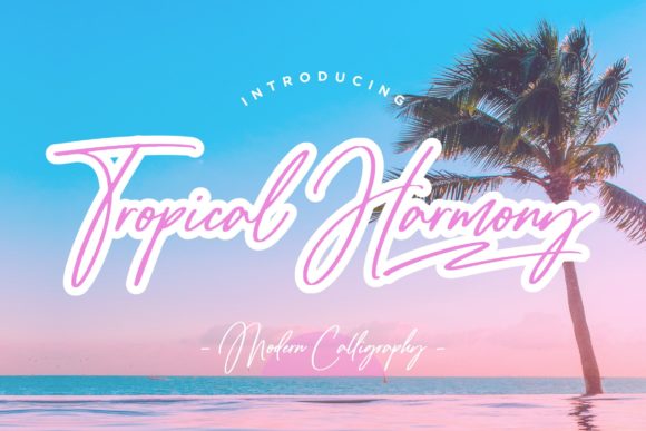 Tropical Harmony Script: A Versatile Handwritten Font for Creative Projects